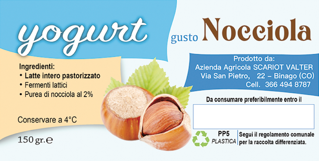 Yogurt gusto Nocciola