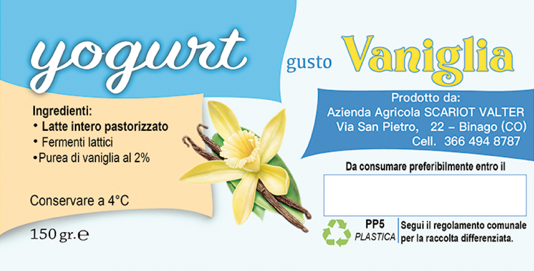 Yogurt gusto Vaniglia